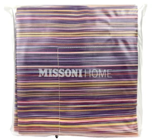 MISSONI HOME EURO Jill Federa 4 Striped Multicolor PILLOW SHAMS - Picture 1 of 14