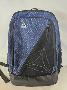 Zaino Reebok blu nero imbottito con tasca computer - borsa grande palestra/scuola 19 - Foto 1 di 11