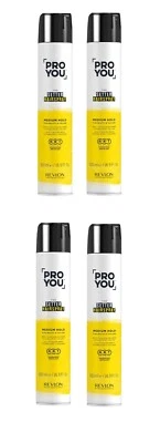 Revlon Pro YouThe Setter Medium Hold Hairspray 500ml Pack of 4 - Image 1 of 2