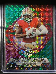 2023 Panini Mosaic - Epic Performers Green Mosaic Prizm #EP-DS Deebo Samuel 49er - Picture 1 of 2