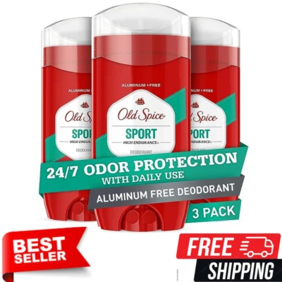 Old Spice Aluminum Free Deodorant Stick for Men, 24/7 OdorProtection 3 Oz/3 Pack — 第 1/4 张图片