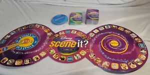 Disney Scene it Replacement Parts Pieces Game Board Buzz and Trivia Cards 2004 