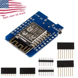 Microcontrolador WeMos D1 Mini NodeMCU WiFi LUA ESP8266 ESP-12 - Imagen 1 de 3