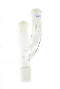 Eisco Adapter, 2 Parallel Necks, Socket: 19/26, Cone: 24/29 - Borosilicate Glass - Picture 1 of 1