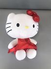 Hello Kitty Plush 12" Sitting Pretty With Her Red Dress and Matching Bow Stuffed