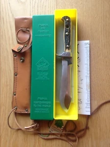 Puma 11 6375 White Hunter Messer Knife 48292 Jagdmesser Lederscheide Whitehunter - Bild 1 von 6