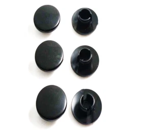 Gloss Black 6x Bolt Cap Motorcycle Accessory M10 Cover Lid Hex Plug Allen Key - Picture 1 of 4