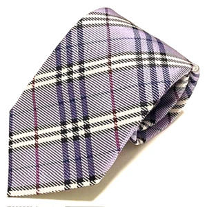 Burberry London Tie Nova Check Light Blue Sharp Luxury Dapper Handmade England - Picture 1 of 20