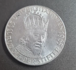 Münze Österreich 50 Schilling Universität Wien 1965 900 Silber #165 - Bild 1 von 2