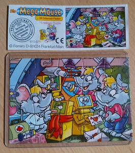 Ü-Ei Puzzle, Die Mega Mäuse im Internet-Fieber 2001, mit einem BPZ - Bild 1 von 1