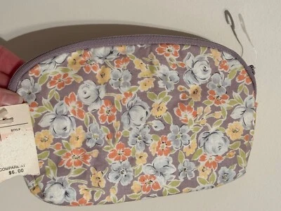 Bolso de Viaje de Maquillaje Diane Von Furstenberg De Colección Estampado Floral Nuevo de Lote Antiguo Foto 1 de 4