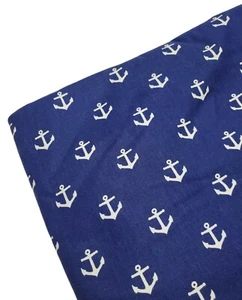 Dear Stella Anchor Fabric 100% Cotton Navy Nautical Fat Quarter NEW  - Picture 1 of 1