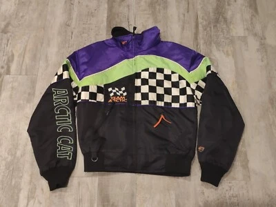 复古 Arcticwear Team Arctic Cat Thinsulate S 夹克雪地摩托车尼龙 — 第 1/4 张图片