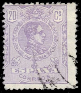 SPAIN 316 - King Alfonso XIII "1920 Violet - Lithography" (pa10921) - Picture 1 of 1