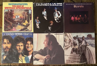 Buffalo Springfield Stephen Stills The Byrds Souther Hillman Furay Byrds 6 Album - Image 1 of 4