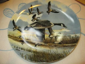 "THE LANDING" / 1986 BRADEX / # 8-D52-1.1--9H / 8 1/2"/ COLLECTOR PLATES - Picture 1 of 5