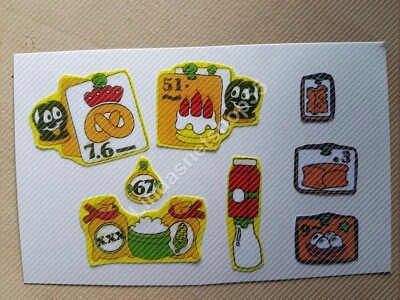 HANDMADE Custom Sticker Aufkleber für Lego Fabuland Set 3667 Bäckerei mit Kiste