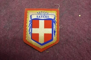ANCIEN ÉCUSSON BISCOTTE GRECOIRE BLASON RÉGION SAVOIE VILLE CHAMBÉRY CPA - Picture 1 of 1
