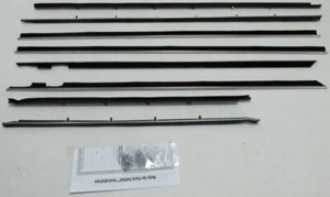 Window Sweeps Weatherstrip for 1963 Mercury Monterey Sedan Black Front Rear - Picture 1 of 9