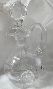 BOTTIGLIA IN VETRO VINTAGE CON TAPPO Olio e Aceto Cruet - Foto 1 di 3