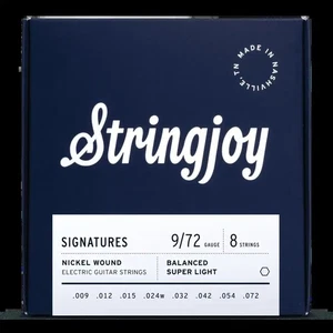 Stringjoy Signatures | 8 String 9 - 72 Nickel Wound Electric Guitar Strings - Picture 1 of 1