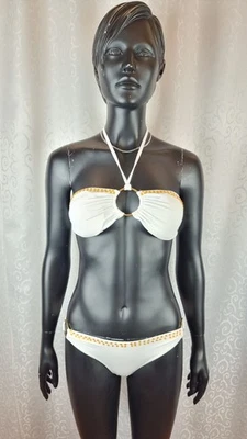 Damen Bikini Größe M Style Fashion Weiß Neu mit Etikett Art 24/278 - Bild 1 von 4