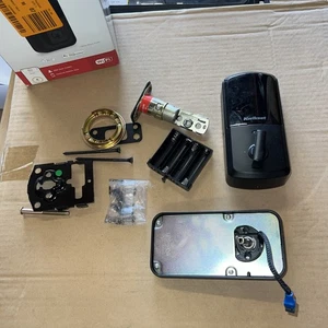 Cerradura inteligente Kwikset Halo Wi-Fi, pantalla táctil de entrada sin llave, negro mate *SIN LLAVES* - Imagen 1 de 5