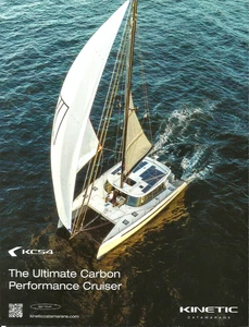 2025 Kinetic 54 Catamaran Yacht KC54 Luxury Cruiser Boat Print AD Advertisement - Picture 1 of 1