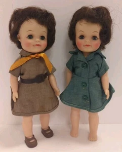 (Los von 2) EFFANBEE 8" brünette Brownie und Pfadfinderpuppen 1965 - beide schön! - Bild 1 von 7