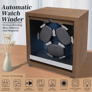 Orologio Avvolgitore per Orologio Meccanico Automatico Con Luce LED Motore Muto Qualità& - Foto 1 di 15