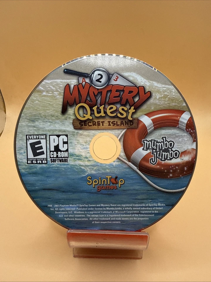 Mystery Quest Secret Island - PC Video Game New Sealed CD Only - Image 1 of 1