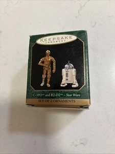 1997 Hallmark Keepsake C-3PO und R2-D2 Star Wars 2er Set Miniatur Ornamente - Bild 1 von 4