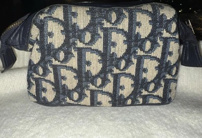 Mini bolso de mano/artículo de tocador Christian Dior - patrón oblicuo Foto 1 de 4