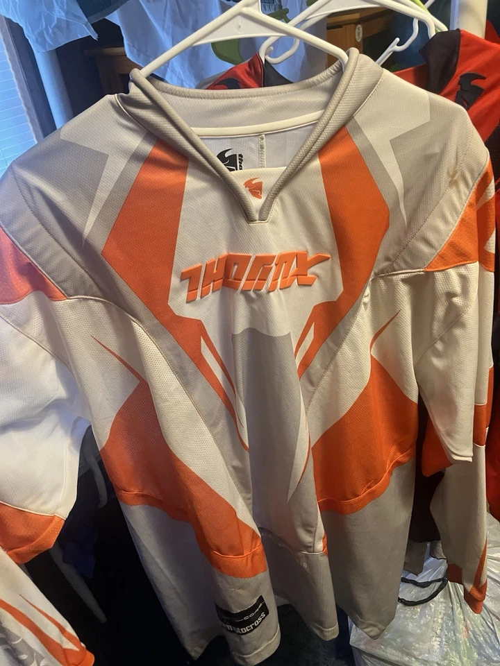 Camiseta deportiva Thor MX Core Series 2006 gris/naranja excelente estado talla grande Foto 1 de 2