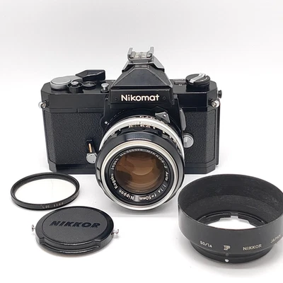 Fotocamera Nikon Nikomat FTN "quasi come nuova" pellicola 35 mm nera con... - Immagine 1 di 4