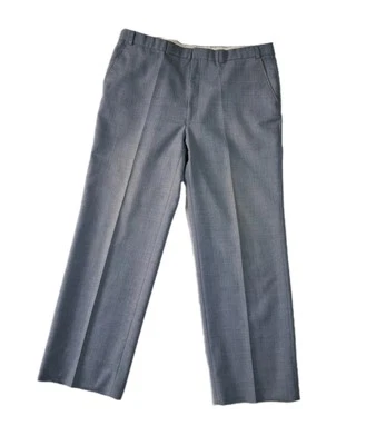 Pantalones de vestir St Michaels Marks And Spencer mezcla de lana para hombre 36x31 gris medio Foto 1 de 4