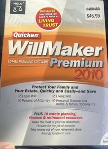 Quicken WillMaker PREMIUM 2010 new - Living Trust Maker - Picture 1 of 2
