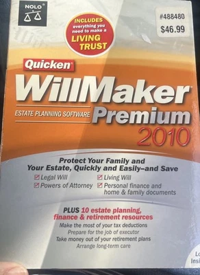 Quicken WillMaker PREMIUM 2010 new - Living Trust Maker - Image 1 of 2