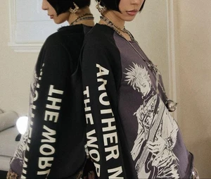 T-shirt manica lunga DSM NANA Shin viola Limited Collab Ai Yazawa Paradise Kiss - Foto 1 di 7