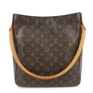 Louis Vuitton Monogram Looping GM Shoulder Bag Brown M51145 Authentic Used F/S - Picture 1 of 24