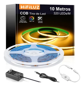 LED COB STRIP LIGHT 10M (32.8f) 120v indoor w/adesive 320Led/m warm white - Picture 1 of 3