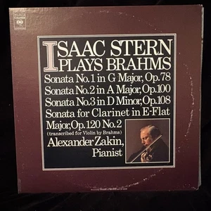 ISAAC STERN violin - BRAHMS Violin Sonatas - Zakin - COLUMBIA ST 2LP.. - Picture 1 of 8