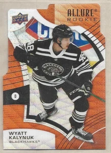 Wyatt Kalynuk Blackhawks 2021-22 UD Allure Orange Slice Die Cats Rookie #117 - Picture 1 of 1
