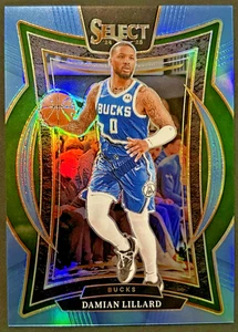 Damian Lillard 2024-25 Panini Select #55 Light Blue Prizm /299 - Picture 1 of 2