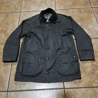 Barbour Jacket Beaufort Waxed Cotton Hunting Shooting Corduroy Green Plaid Lined