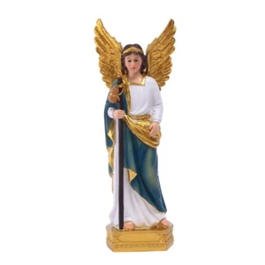 Christian Angel Holding Flower Figurine Religious Angel Statue Home Garden Decor - Picture 1 of 7