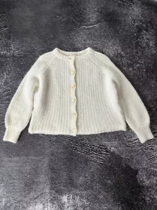 Cárdigan La Maille Sezane Blanco Crema Mezcla Alpaca/Lana Botones Talla XS - Imagen 1 de 9