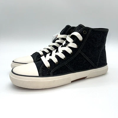 Zapatillas Mujer Lauren Ralph Lauren 8.5 Parte Superior Alta Enero II Franela Gris Nuevas Foto 1 de 4