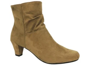 Aerosoles Women's Shore Fit Booties Mid Brown Suede Size 9 W - Picture 1 of 5