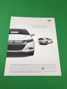2008 2009 2010 HONDA INSIGHT ORIGINAL PRINT AD ADVERTISEMENT PRINTED - Bild 1 von 1